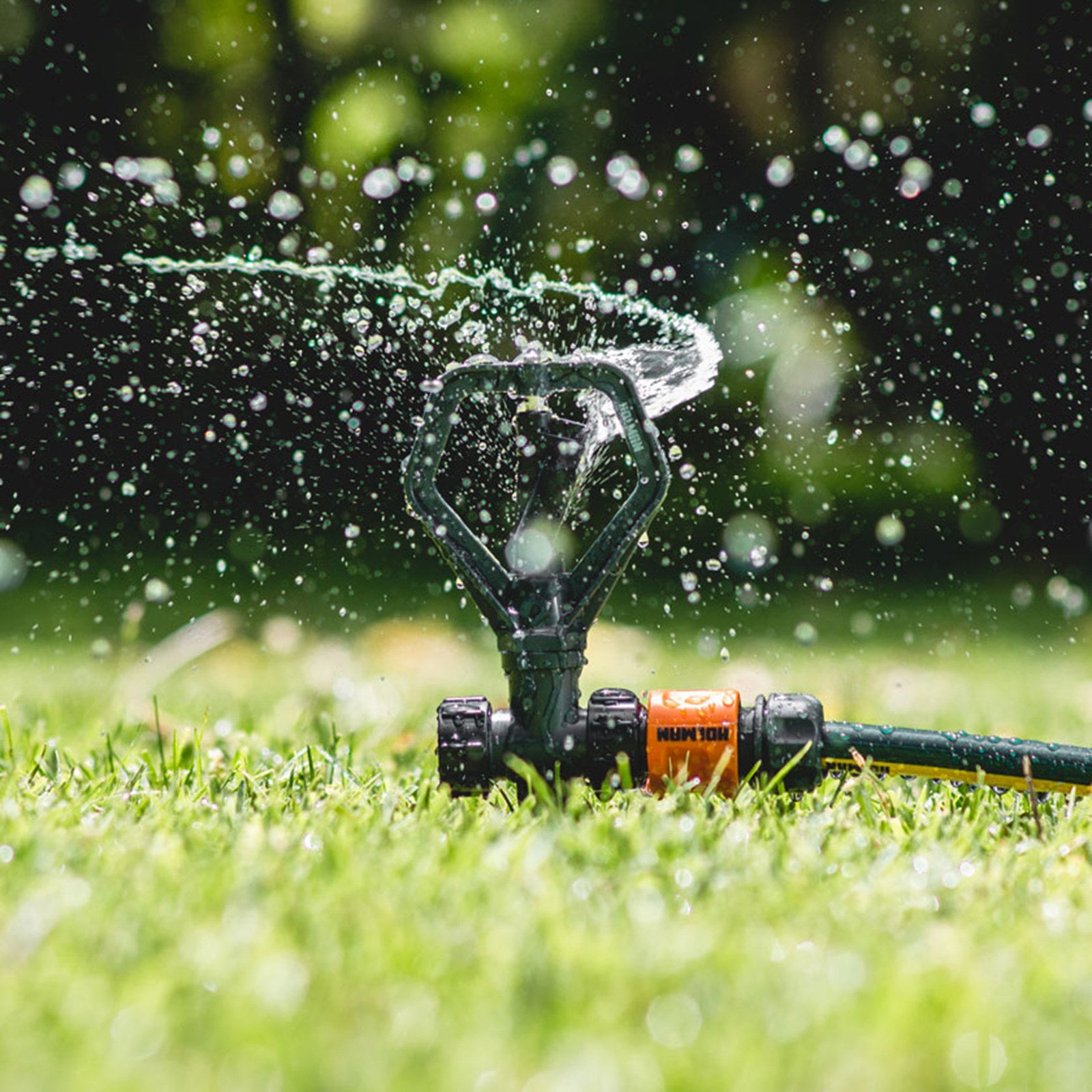 Holman Butterfly Sprinkler on Spike Black/Grey Plastic 4m Coverage