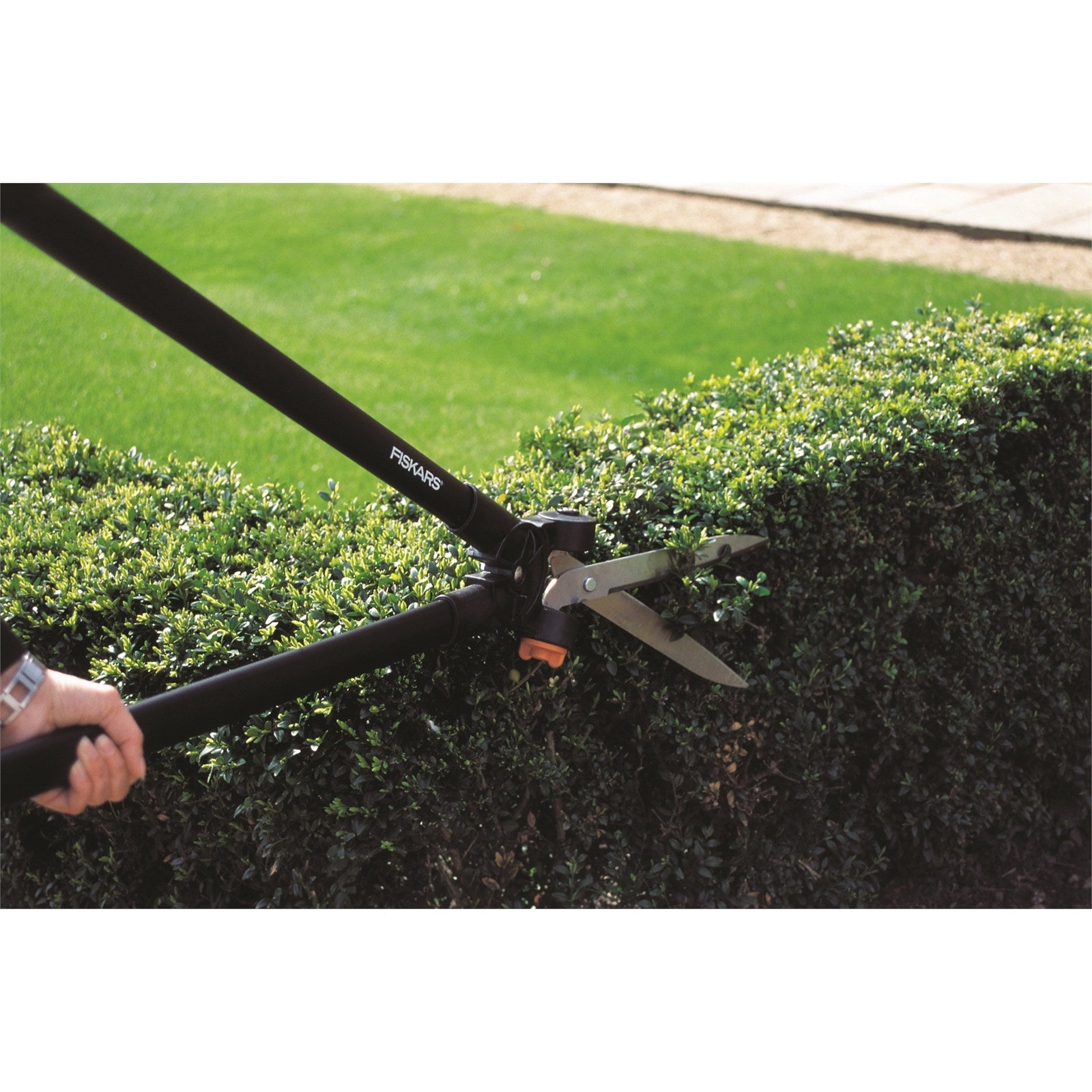 Fiskars PowerLever Grass & Hedge Shears with Stainless Steel Blade & Rotating Head