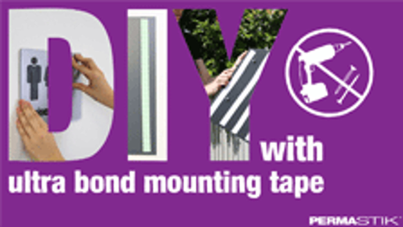 Permastik 10m x 24mm White Ultra Bond Double-Sided Foam Mounting Tape, Indoor/Outdoor