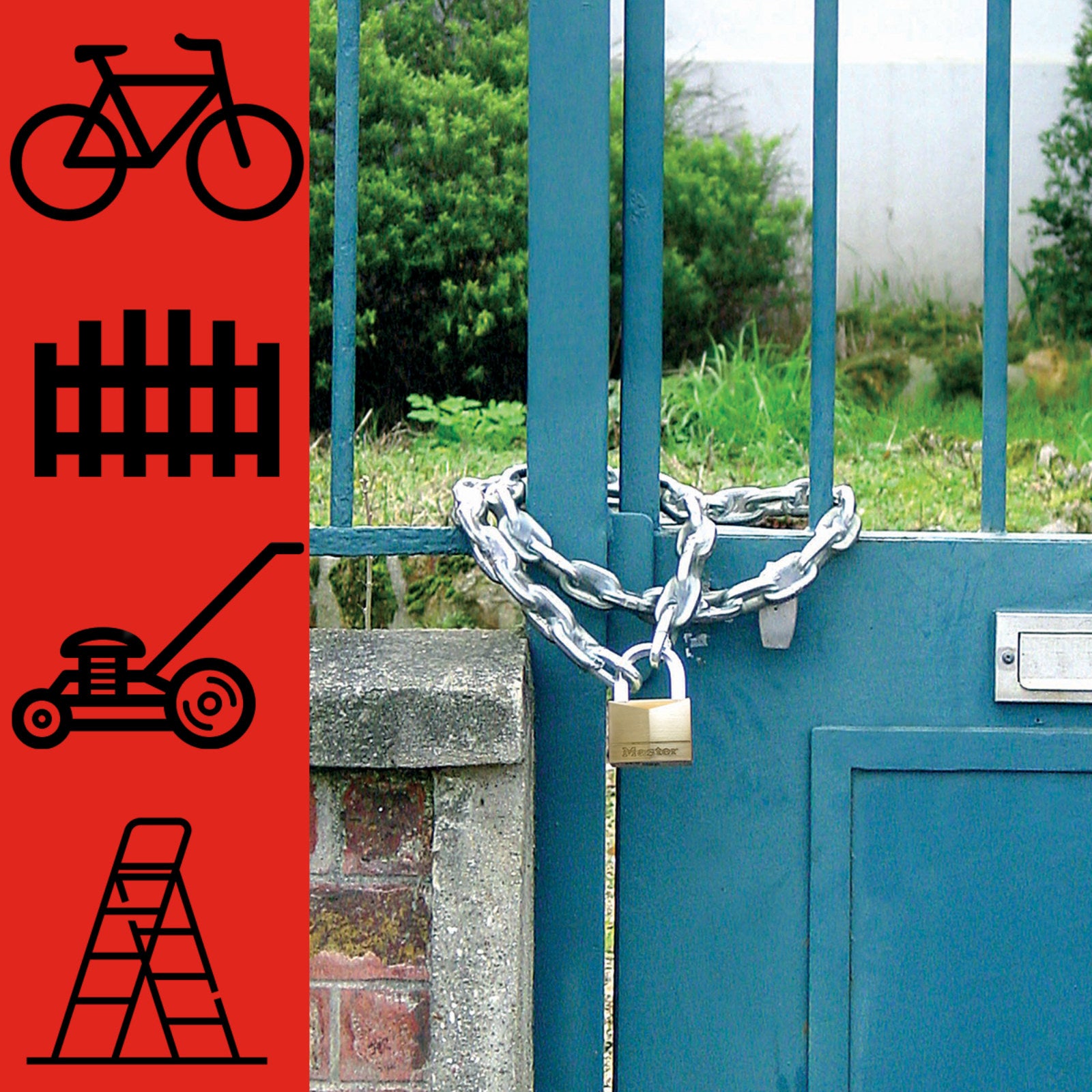 Master Lock 8mm x 1m Vinyl Coated Steel Security Chain