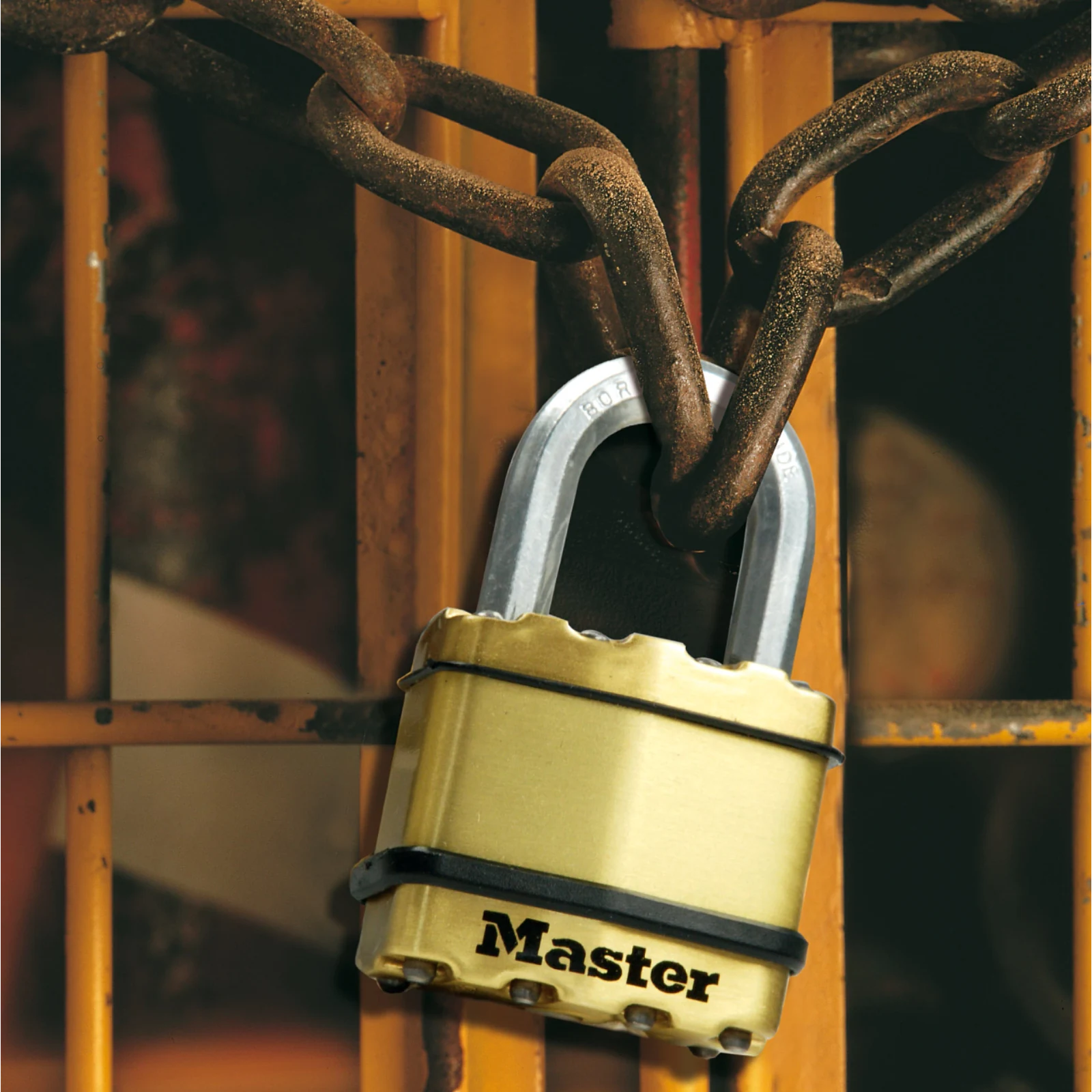 Master Lock 50mm Excell Padlock - Laminated Steel, Octagonal Boron Shackle