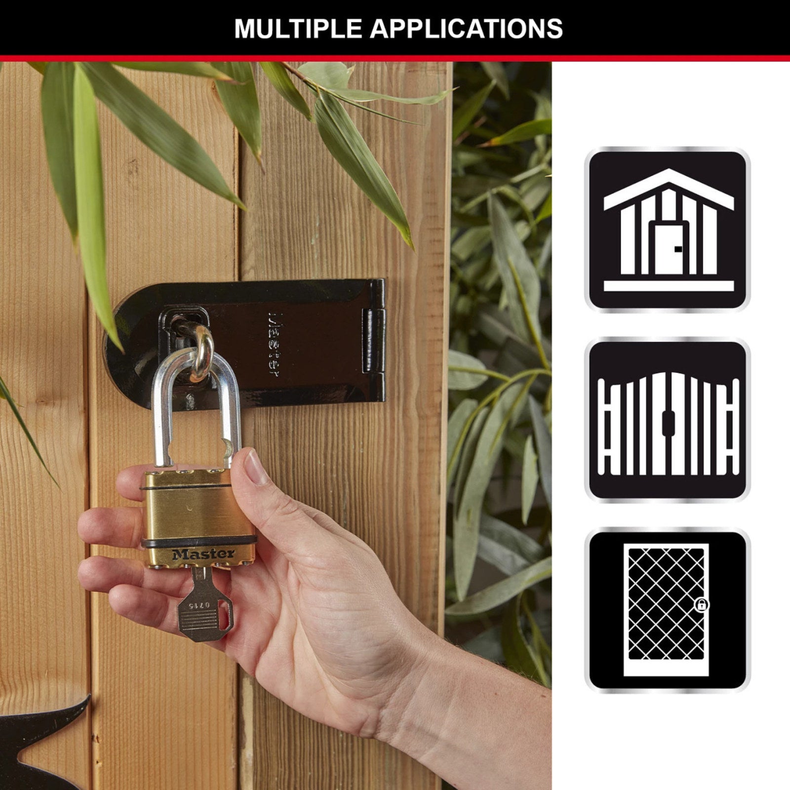 Master Lock 50mm Excell Padlock 2 Pack Laminated Steel Boron-Carbide Shackle