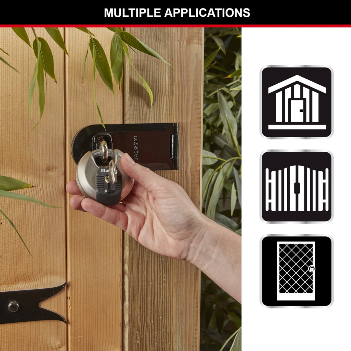 Master Lock 70mm Excell Disc Padlock Stainless Steel Shrouded Shackle