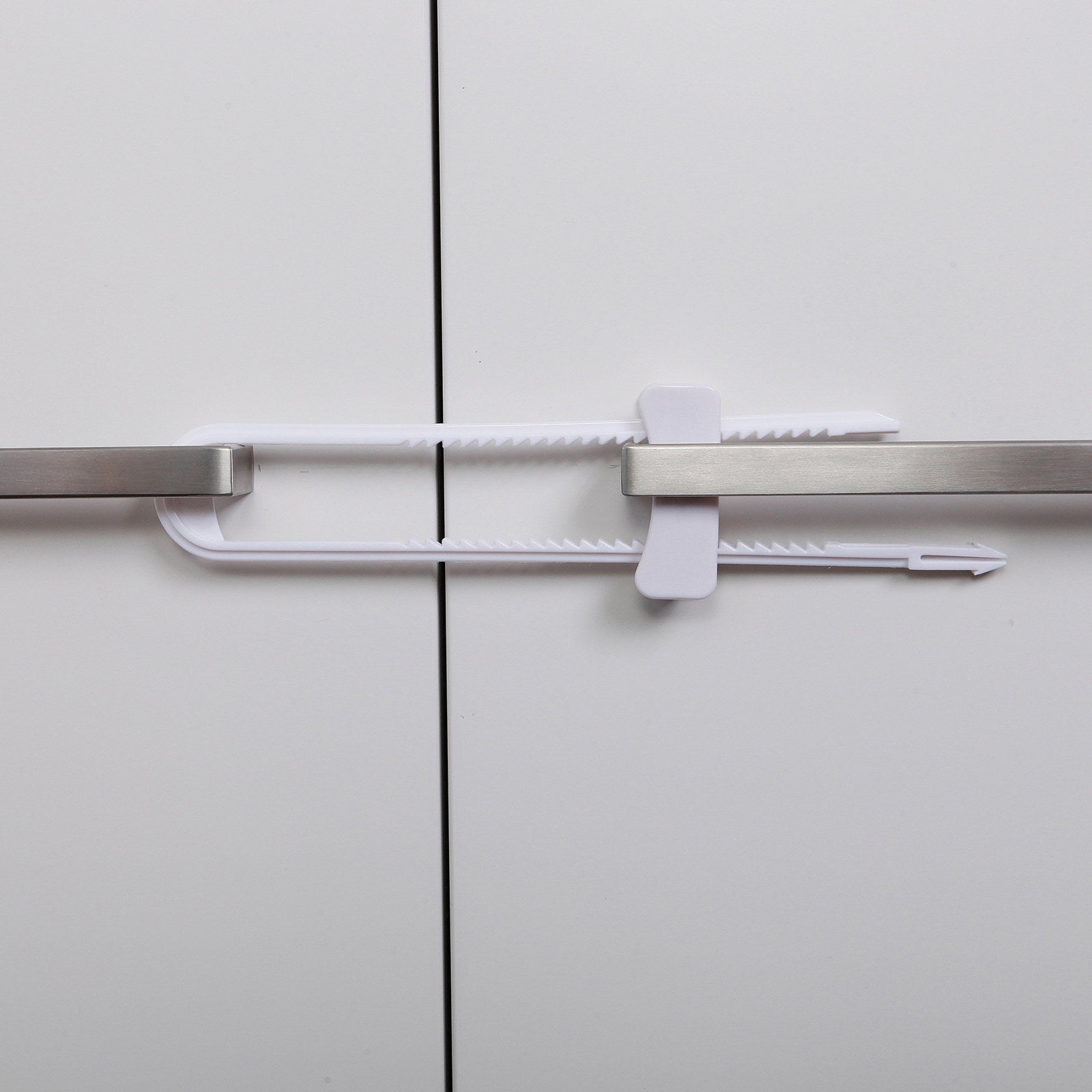 Dreambaby Child Safety Sliding Cabinet Lock, White Nylon