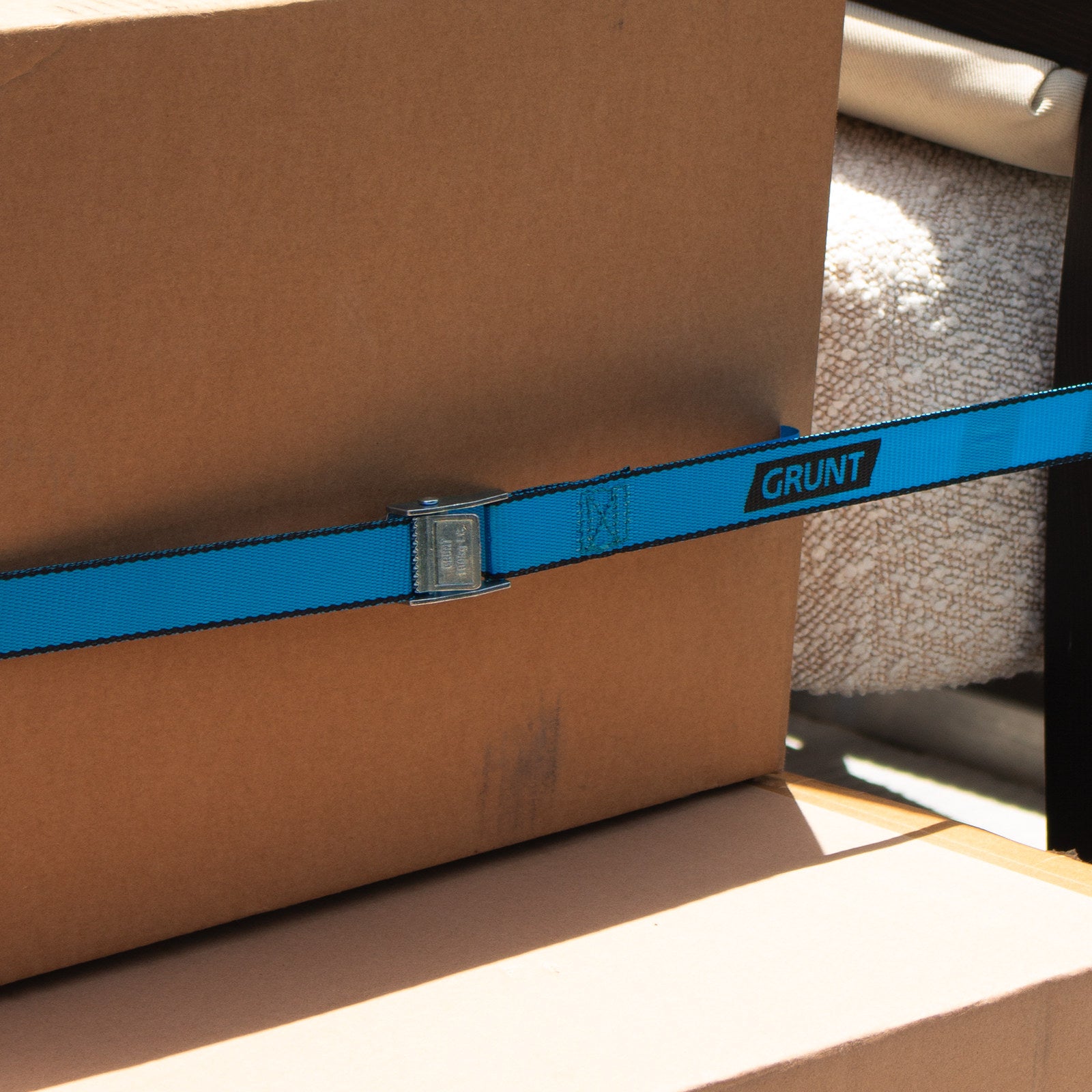Grunt 25mm x 2m Pull Tie Down Strap, Quick Release, 100kg, Polyester, UV Protected