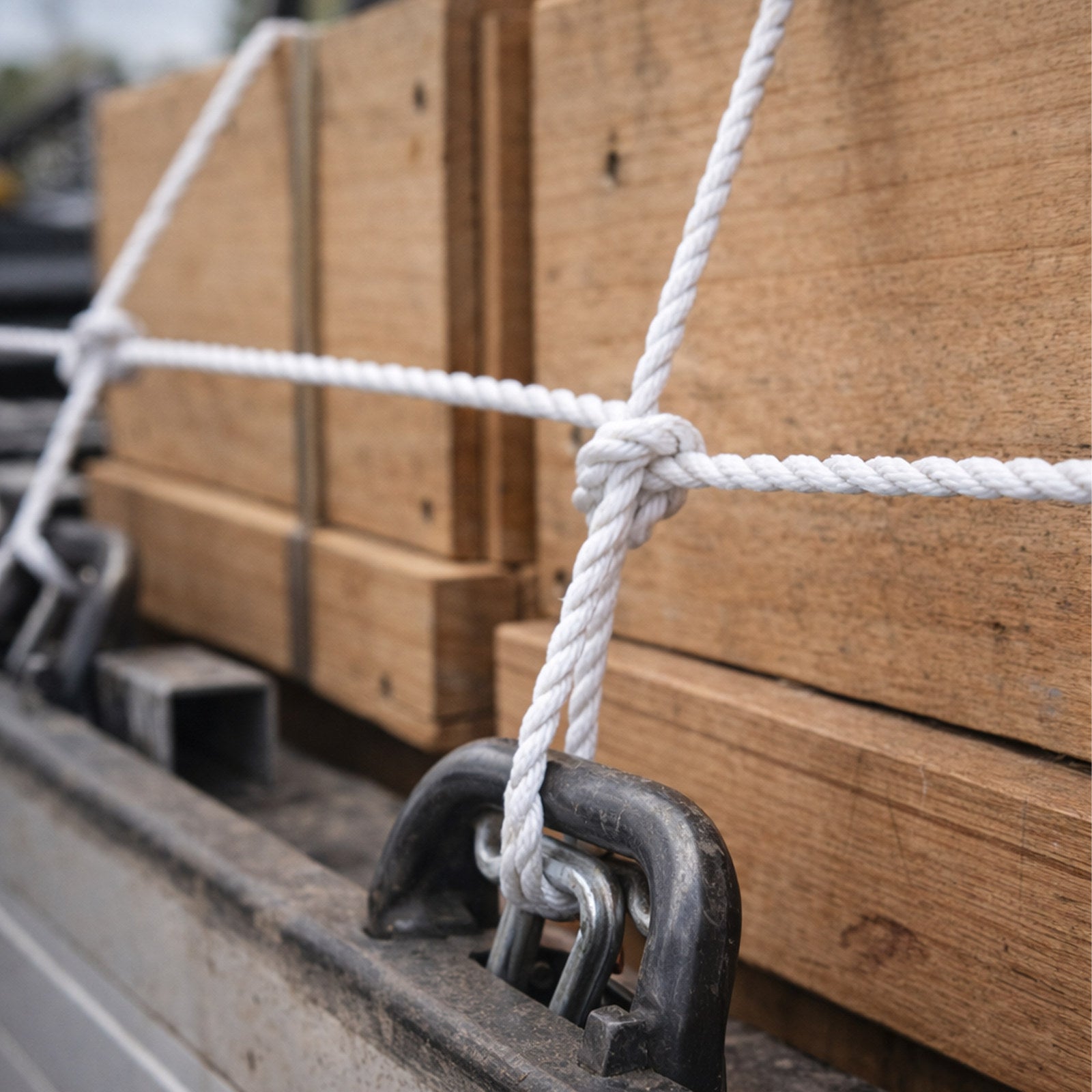 Grunt Super Silver 6mm x 20m Rope, White Twisted Polypropylene, Floats, 500kg Break Strength