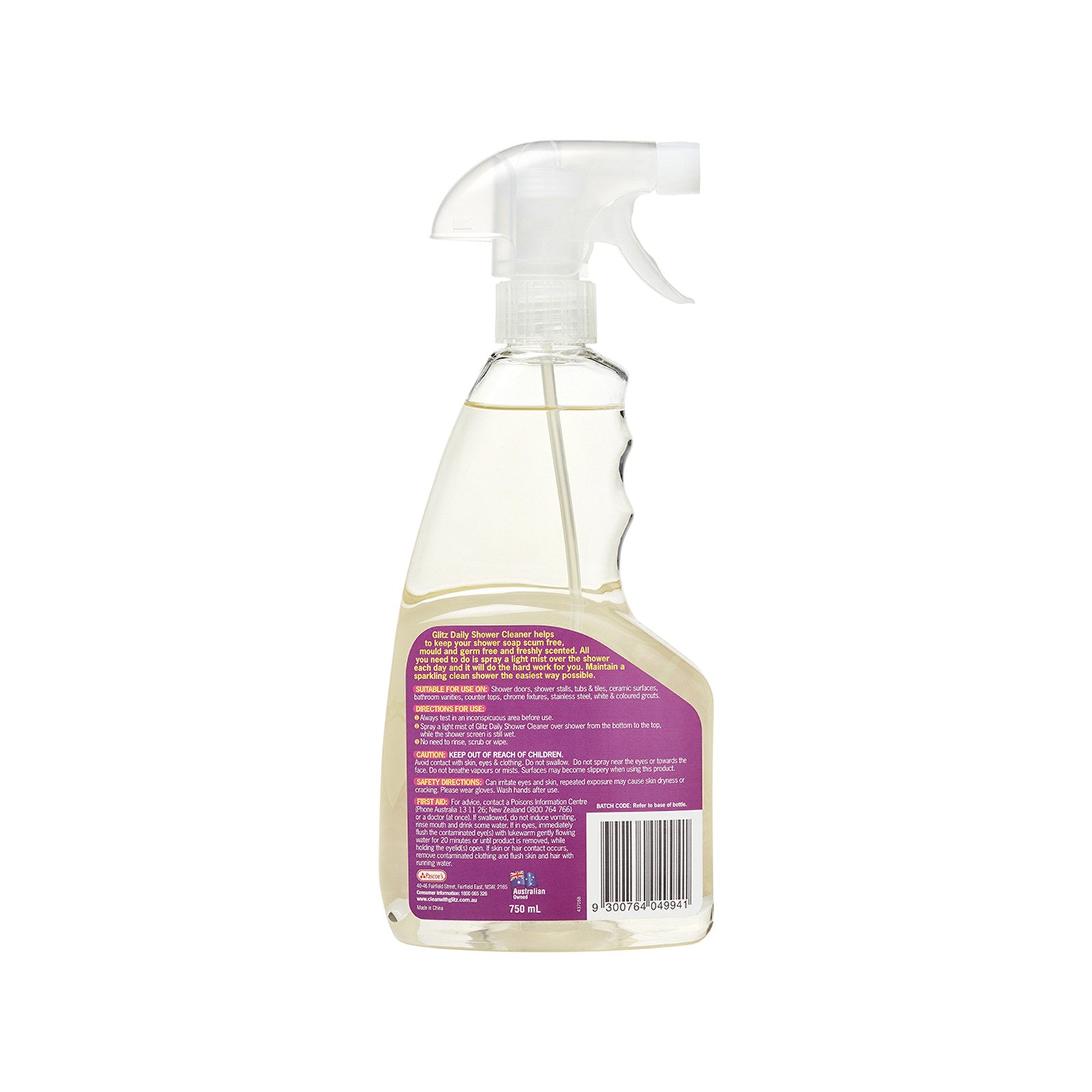 Glitz 750ml Daily Shower Cleaner