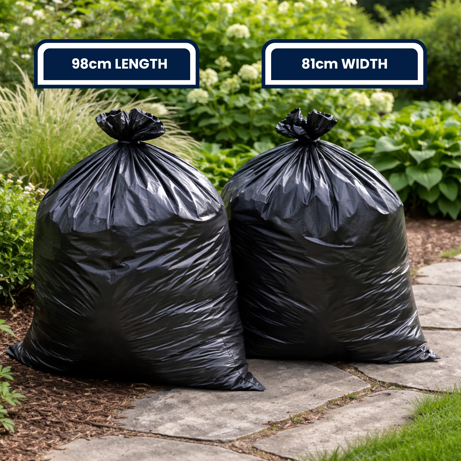 Grunt 82L Large Garbage Bin Liners - 20 Pack