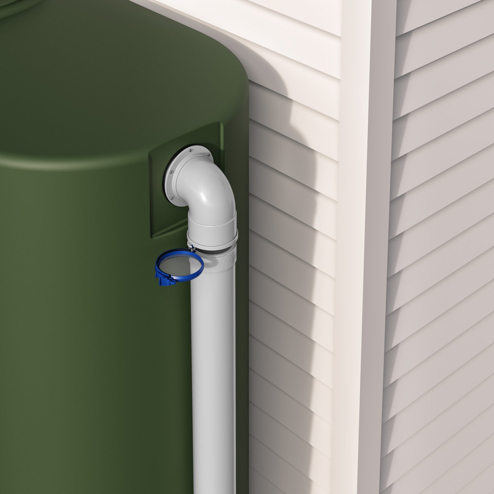 Rain Harvesting 90mm Male / Female Mozzie Stoppa Hinged Screen Grey