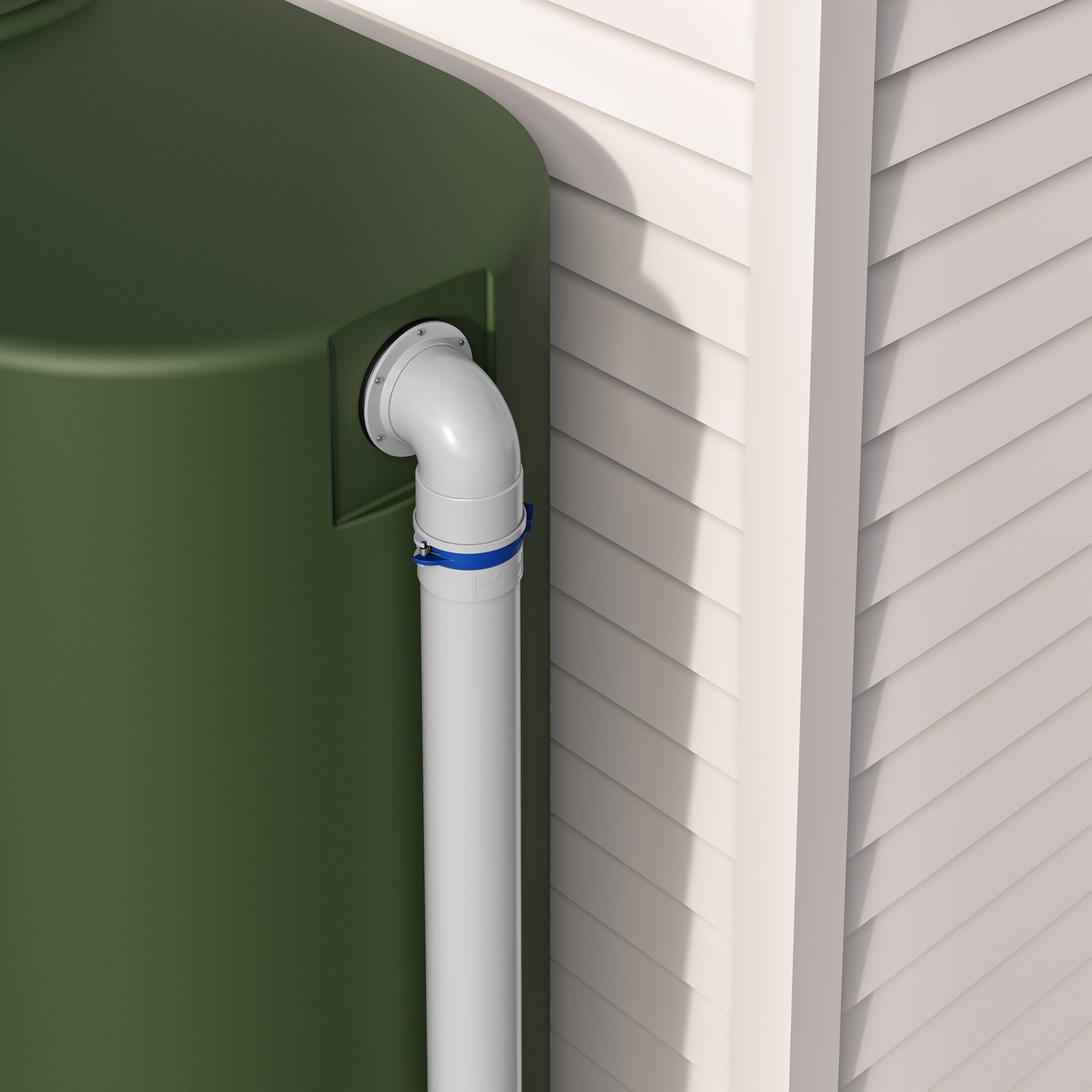 Rain Harvesting 90mm Male / Female Mozzie Stoppa Hinged Screen Grey