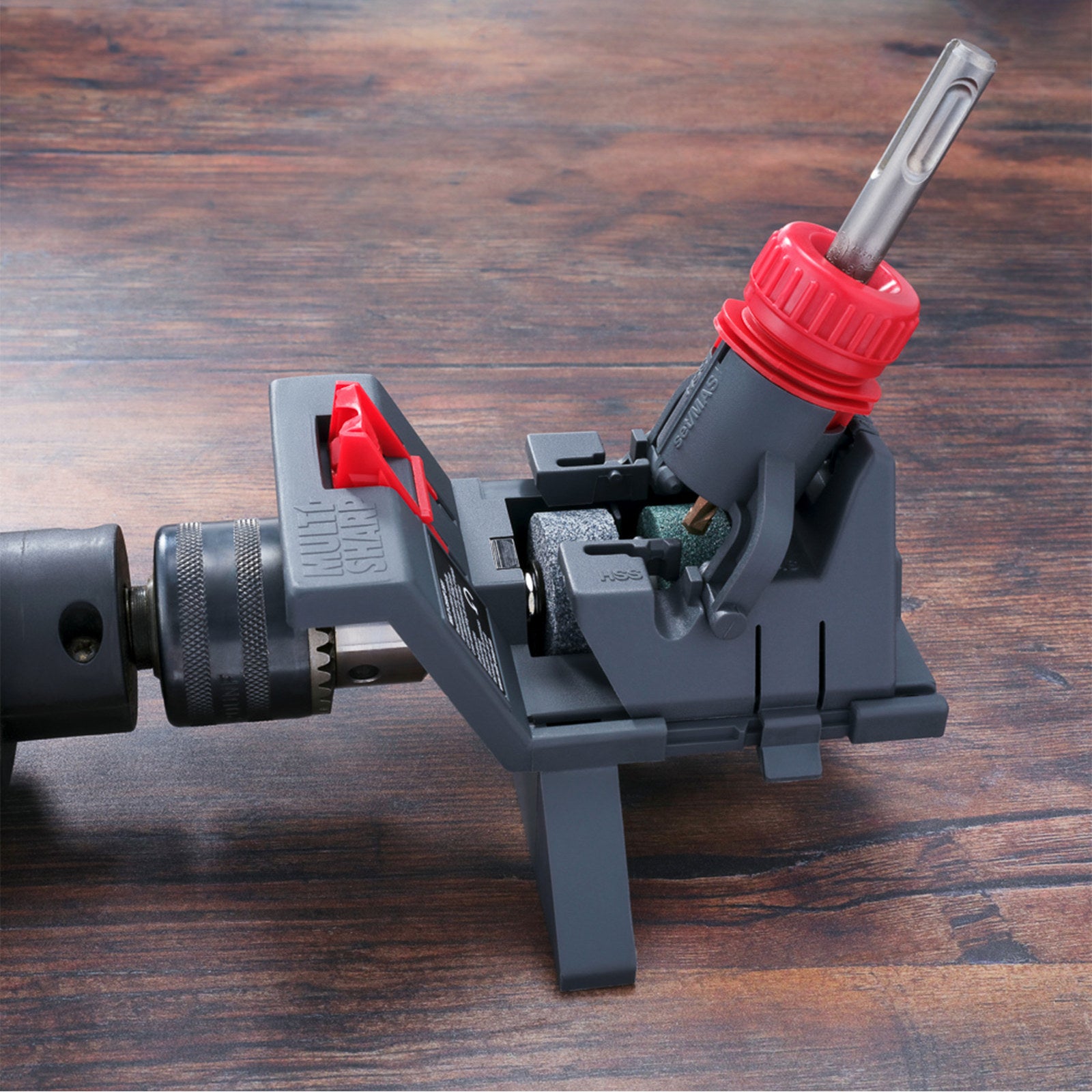 Multi-Sharp Drill Bit Sharpener, 3-13mm, Aluminium Oxide and Silicon Carbide Wheels