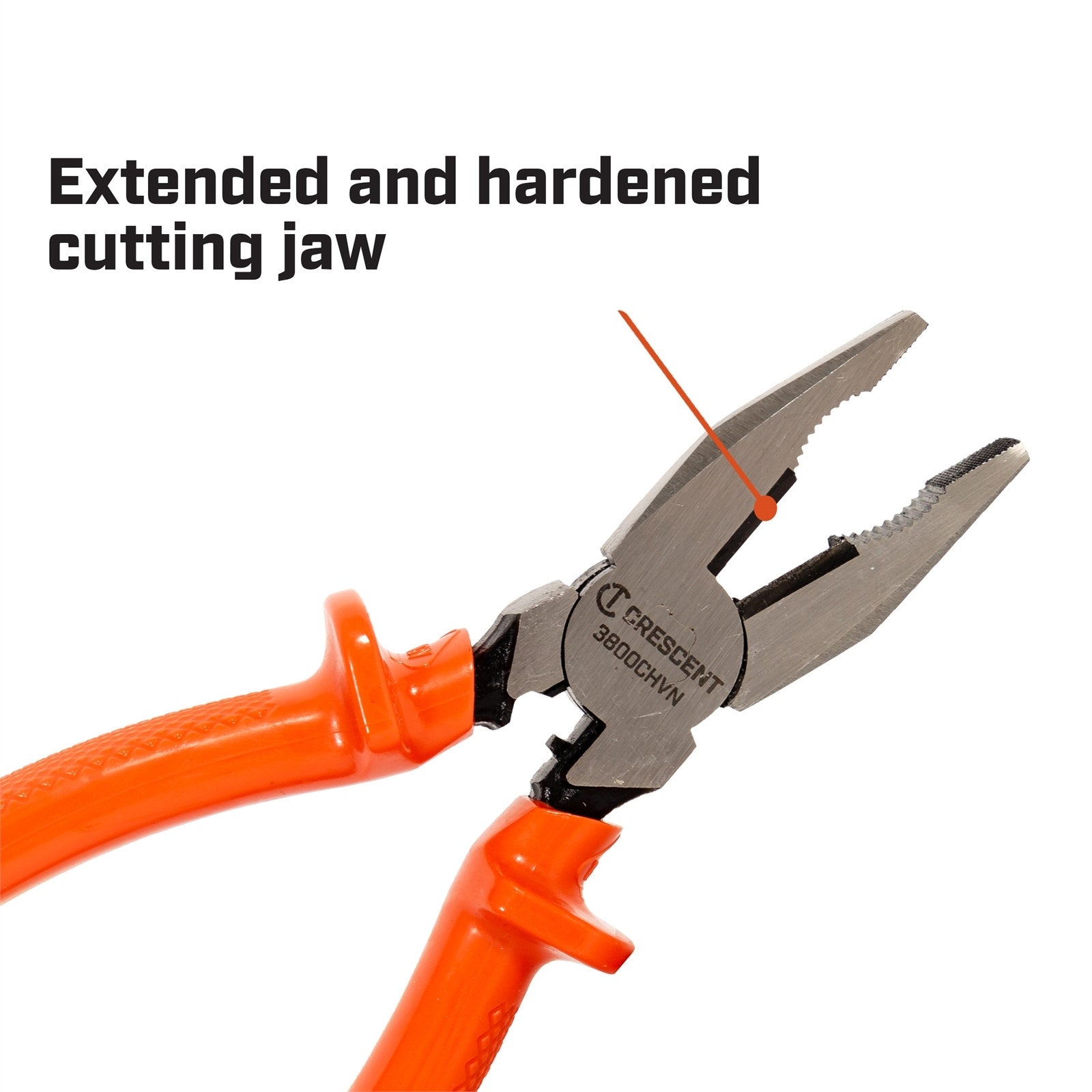 Crescent 200mm Insulated Universal Pliers - Forged Alloy Steel, Built-In Cutter