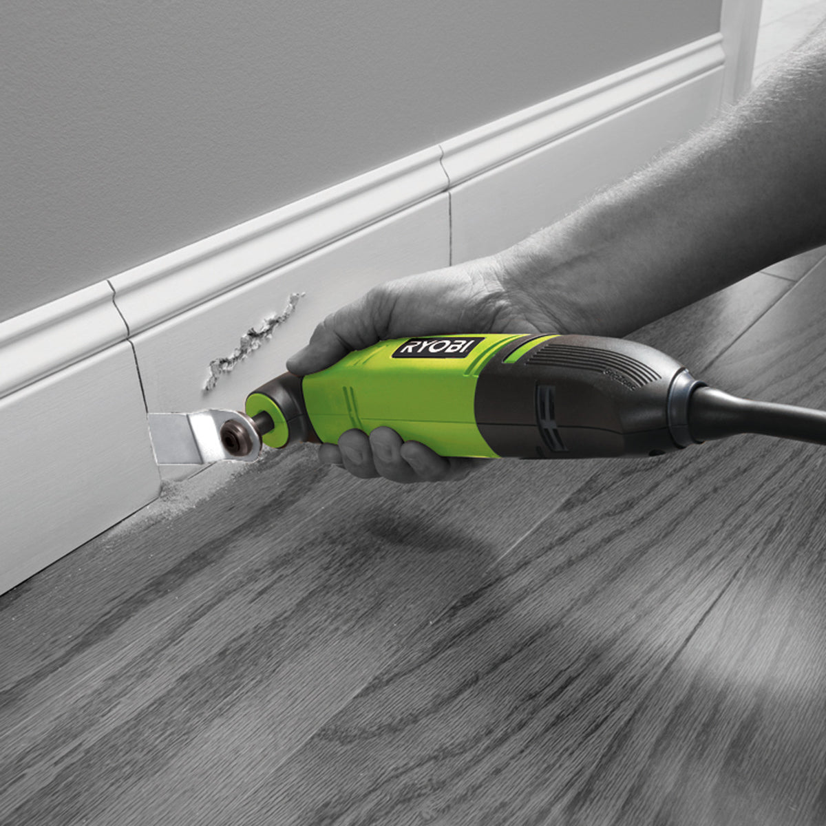 Ryobi 200W Corded Multi Function Oscillating Tool Kit, Hypergreen, RMT2004-S