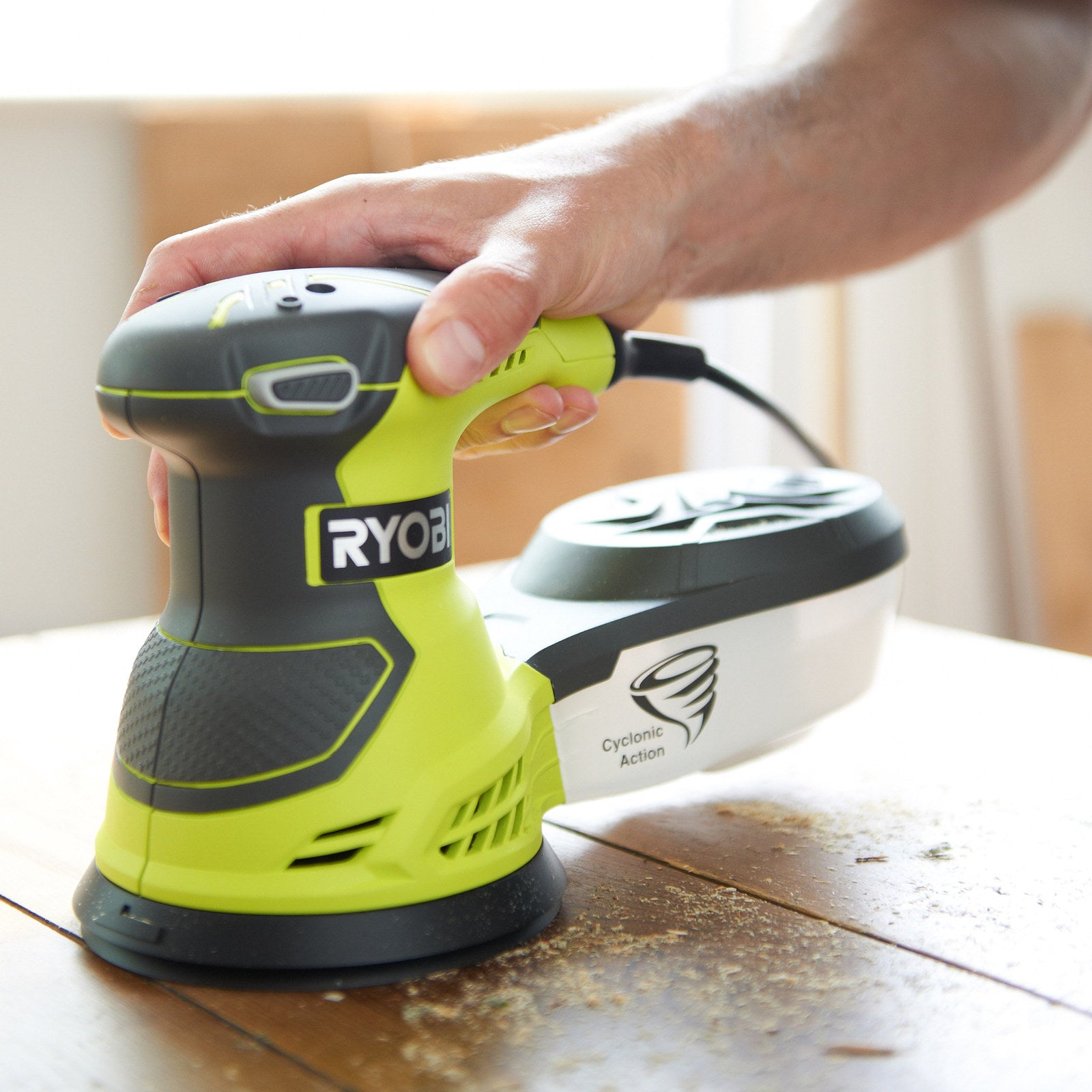 Ryobi 300W 125mm Orbital Sander with Dust Box ROS300-S