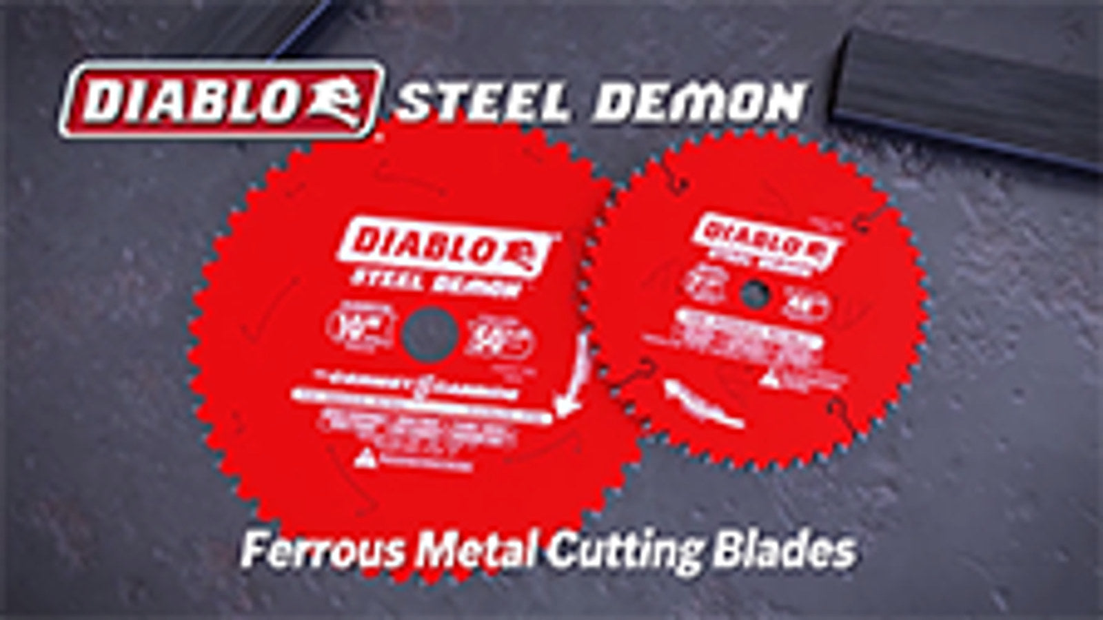Diablo 165mm 48T Steel Demon Circular Saw Blade for Ferrous Metals - 20mm Arbor