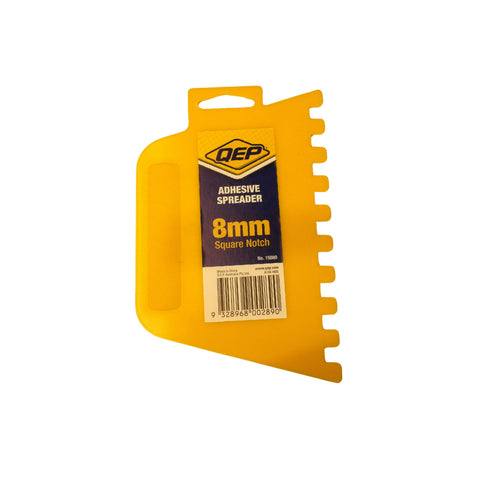 QEP 8mm Square Notch Plastic Tile Adhesive Spreader