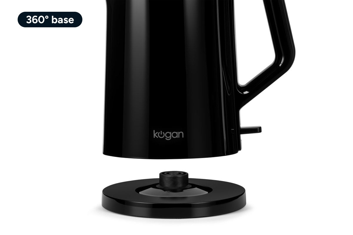 Kogan Double Wall Kettle (Black)