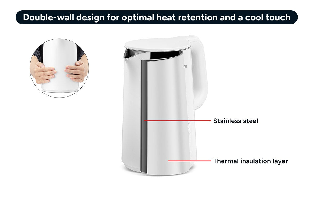 Kogan 1.5L Double Wall Kettle with Temperature Control - SuperSaverAU - view 8