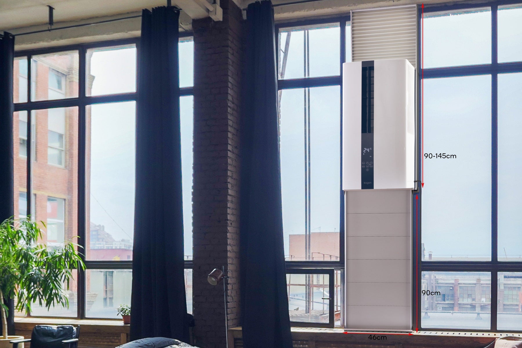 Kogan 90cm Extension Bracket for 2.6kW and 3.0kW Vertical Window Air Conditioner - SuperSaverAU - view 4