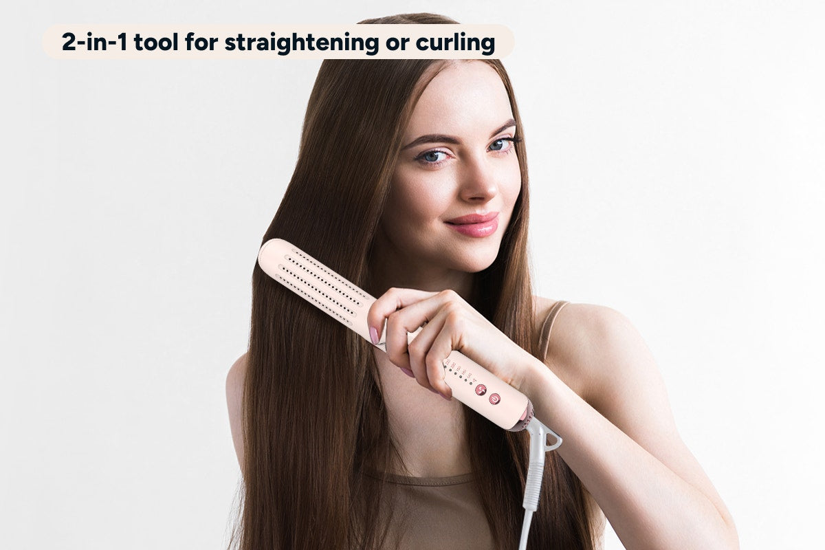 Kogan 2-in-1 Curling Wand & Hair Straightener