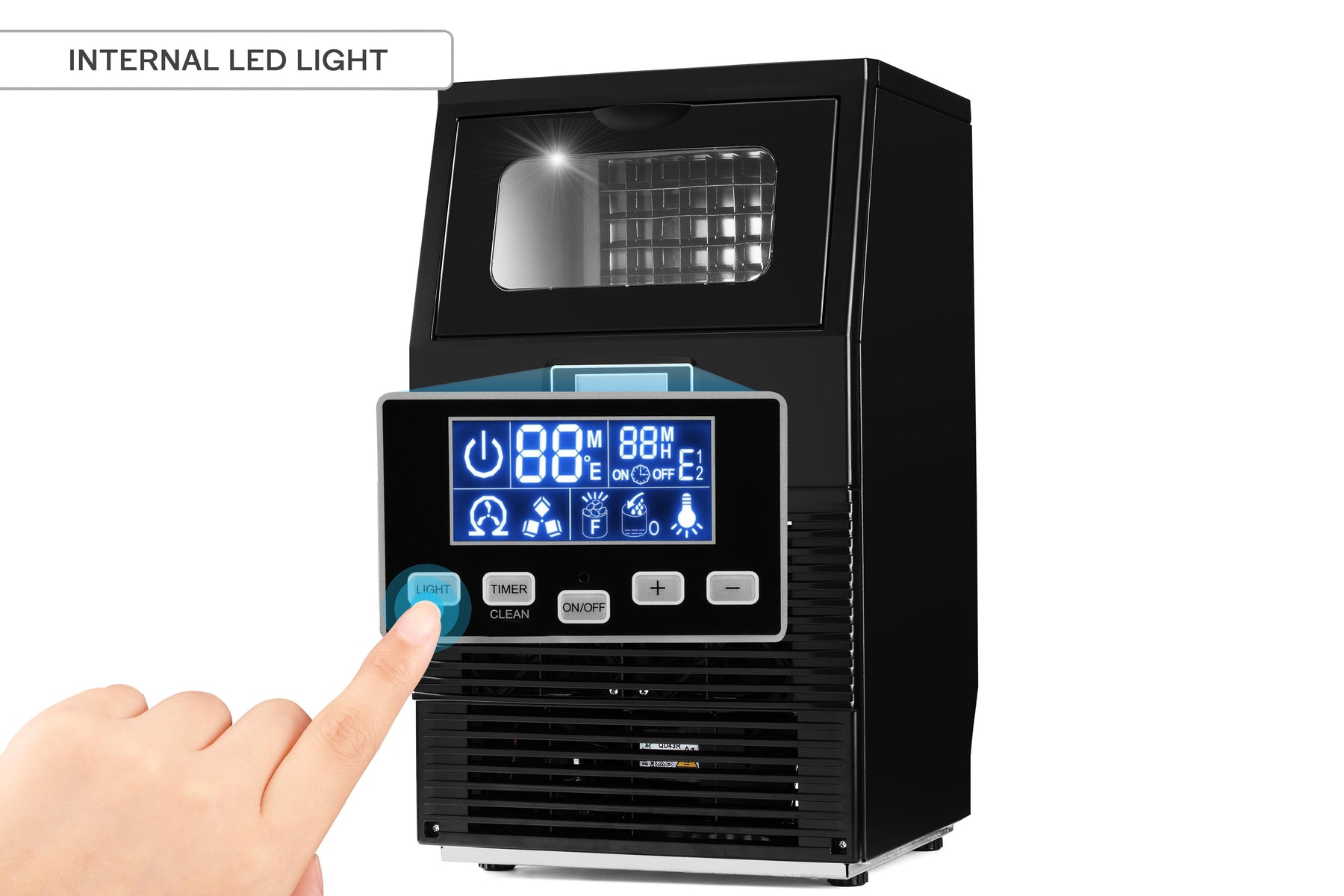 Kogan 38kg Commercial Ice Cube Maker - SuperSaverAU - view 4