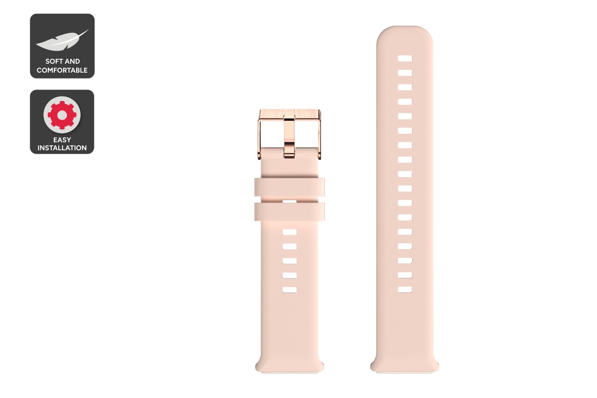 Silicone Strap for Kogan Active Slim Smart Watch - Rose Gold)
