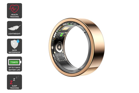 Kogan Aura Smart Ring (Rose Gold; Size 7)