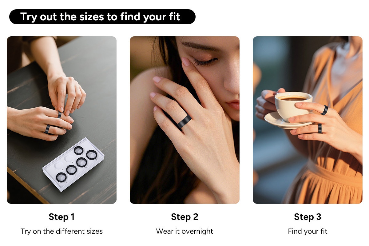 Kogan Aura Ti Smart Ring Sizing Kit (Size 7-13)