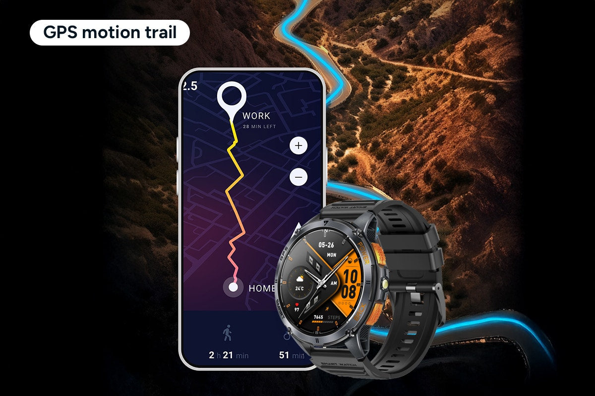 Kogan Active Tactical GPS Smart Sport Watch (Graphite)