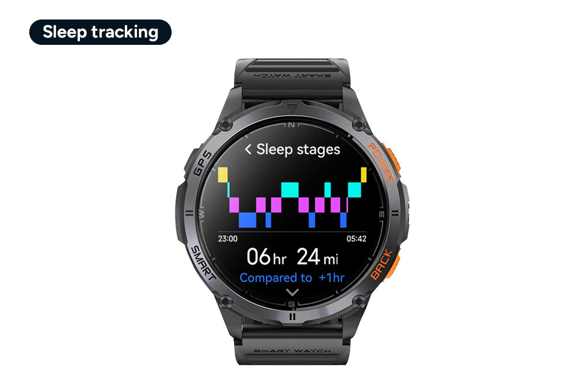 Kogan Active Tactical GPS Smart Sport Watch (Graphite)
