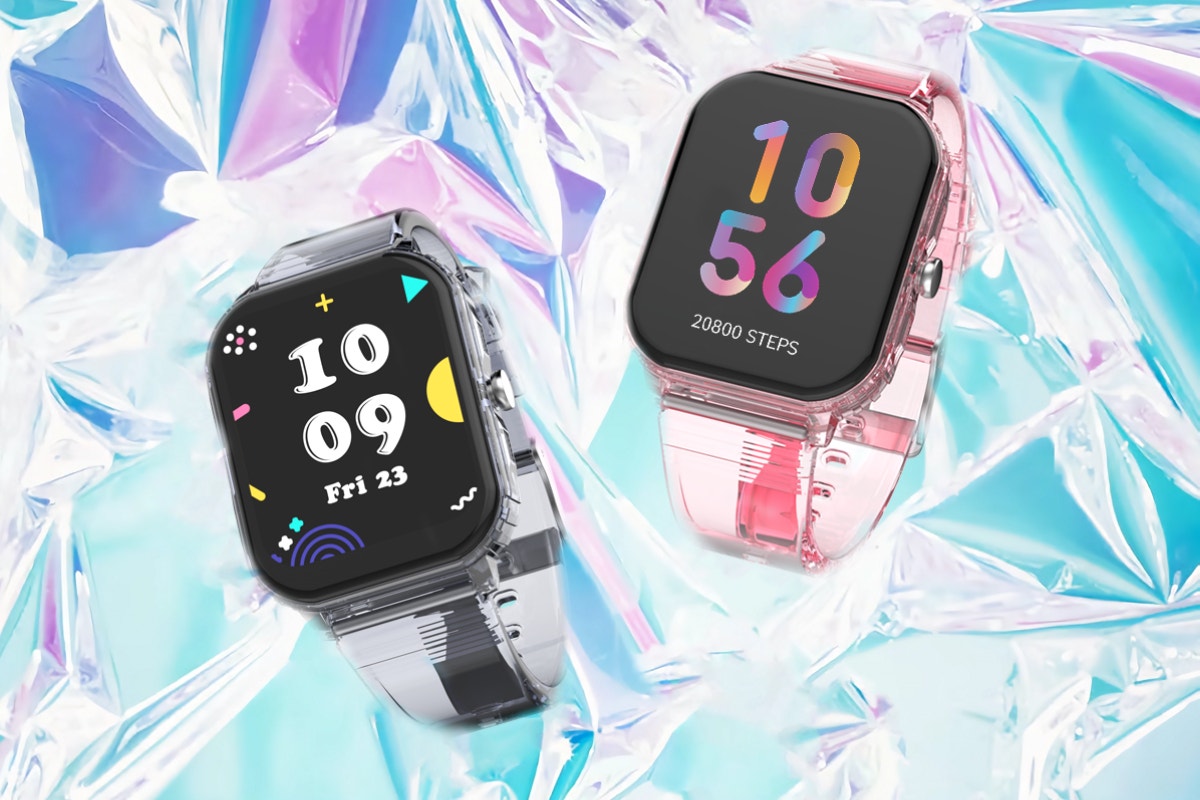Kogan Aura Smart Watch - Black Transparent)