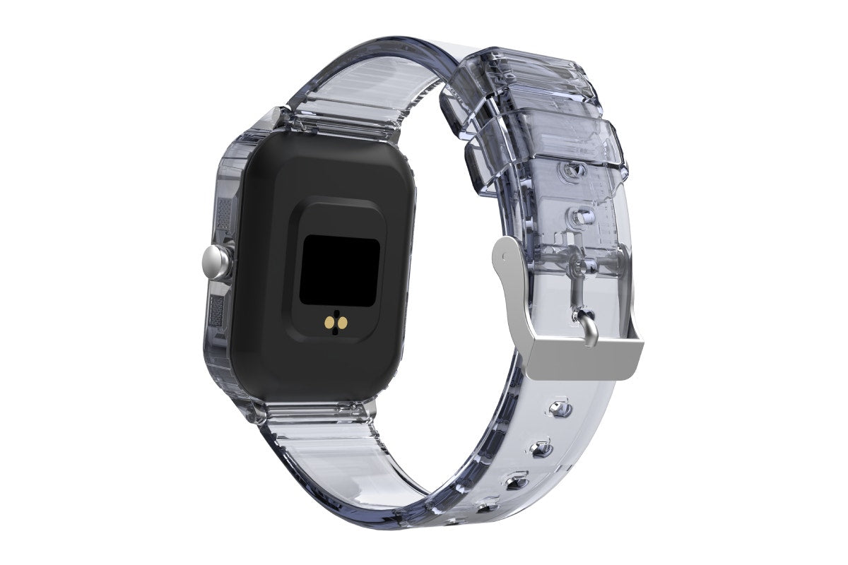 Kogan Aura Smart Watch - Black Transparent)