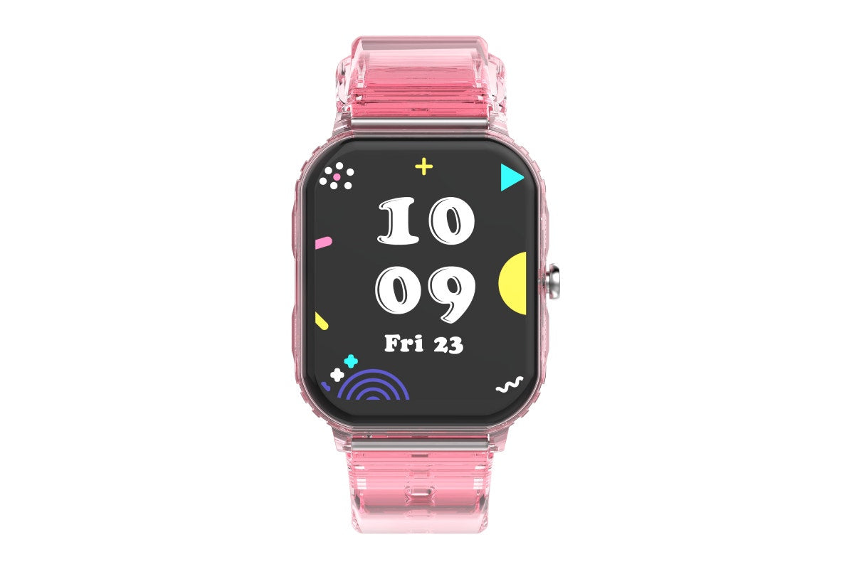 Kogan Aura Smart Watch - Pink Transparent)