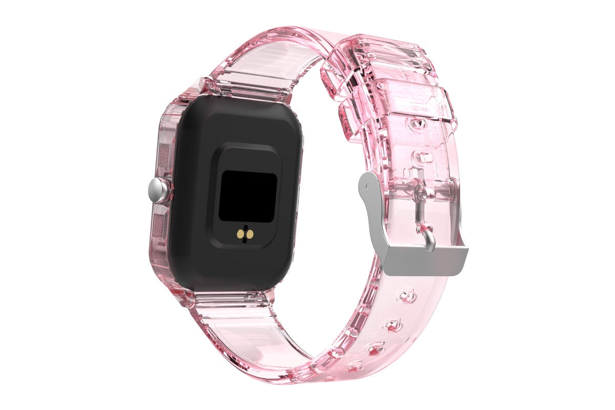Kogan Aura Smart Watch - Pink Transparent)