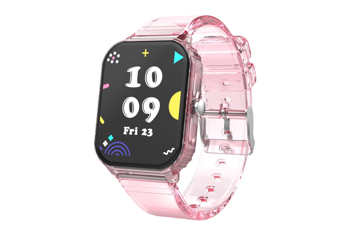 Kogan Aura Smart Watch - Pink Transparent)