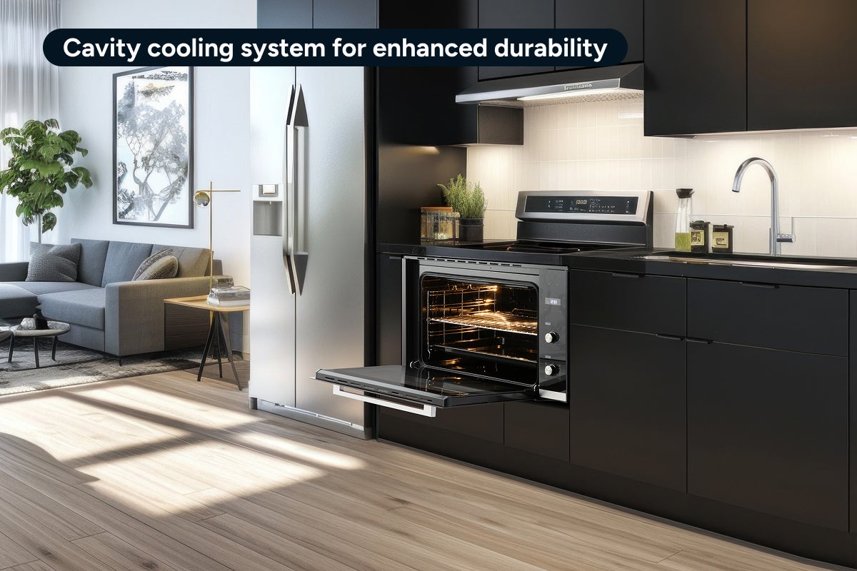 Kogan 90cm Electric Built-in Oven with Digital Timer (10 Functions)