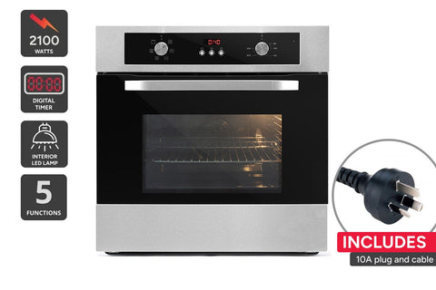 Kogan 60cm Electric Built-in Oven with Digital Timer - 5 Functions - SuperSaverAU - view 1