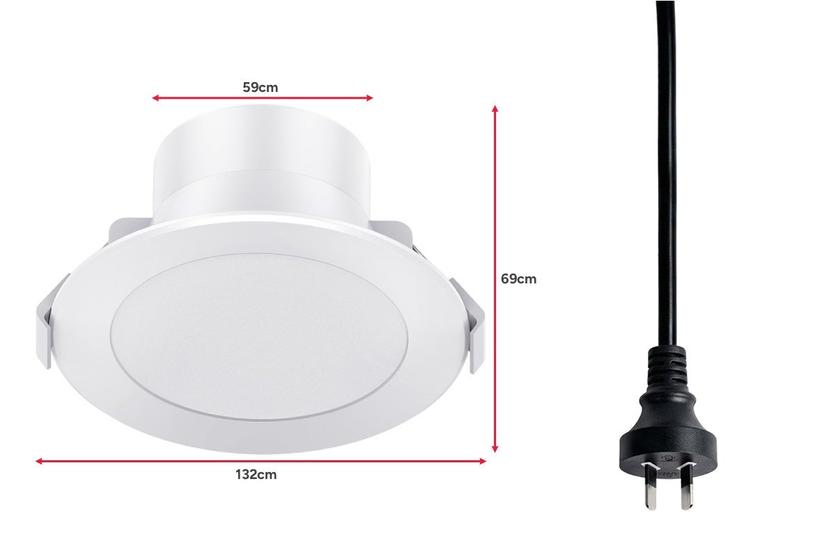 Kogan SmarterHome™ Smart RGB+CCT Bluetooth Mesh Dimmable LED Downlight