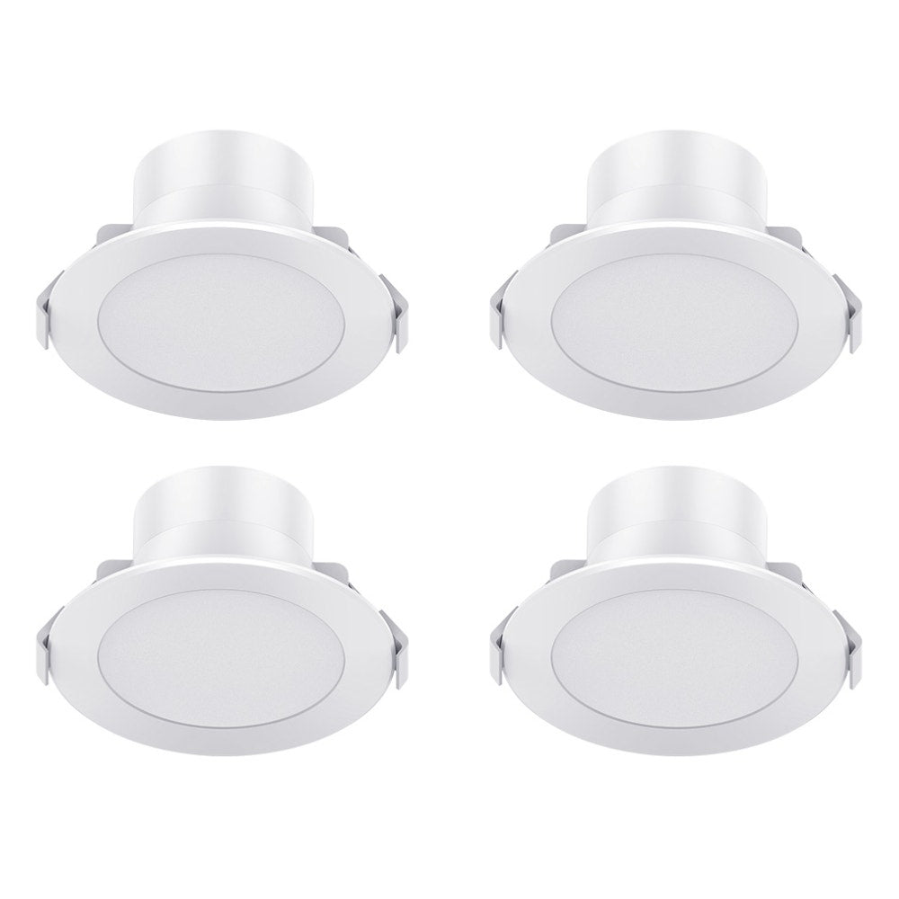 Kogan SmarterHome™ Smart RGB+CCT Bluetooth Mesh Dimmable LED Downlight (4 Pack)