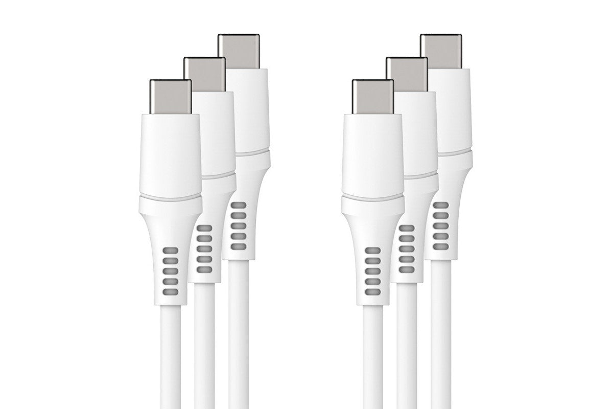 Kogan 100W PD Silicone USB-C Charge Cable - 2m; 3 Pack)