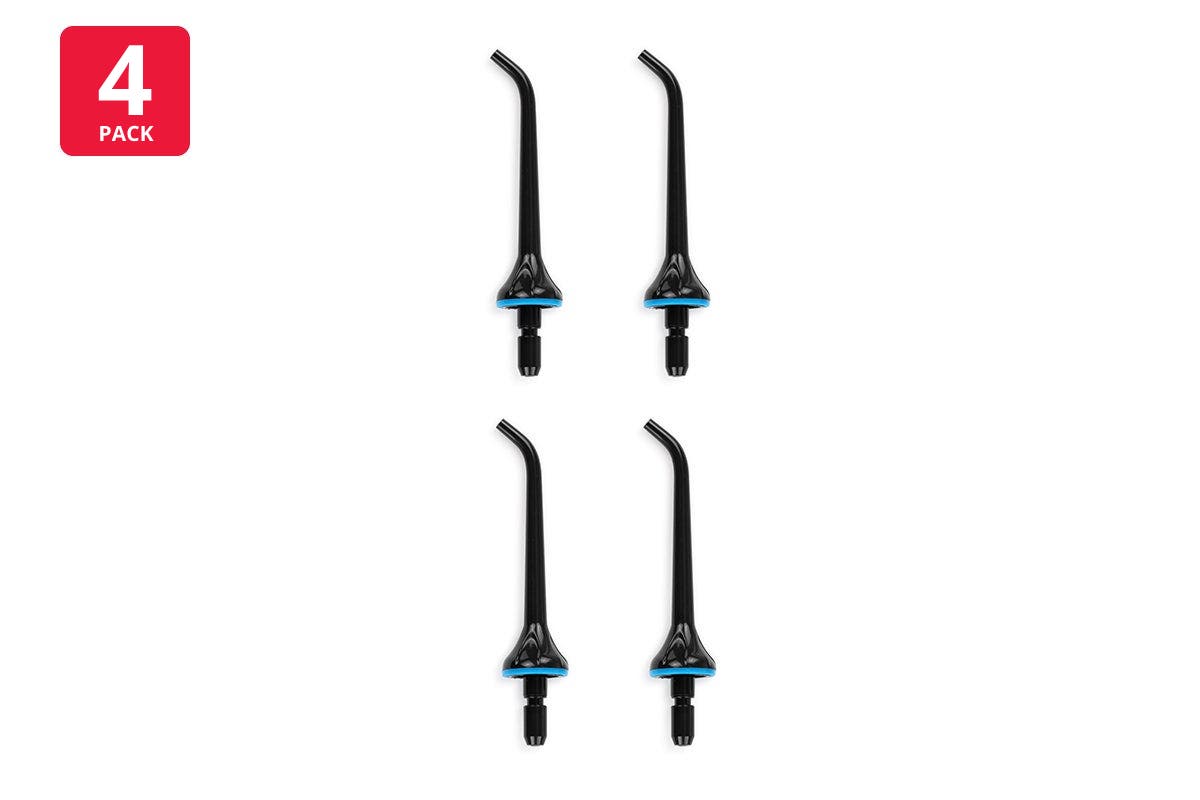 Kogan Cordless Advanced Water Flosser & Replacement Tips Black, 4 Pack - SuperSaverAU - view 1