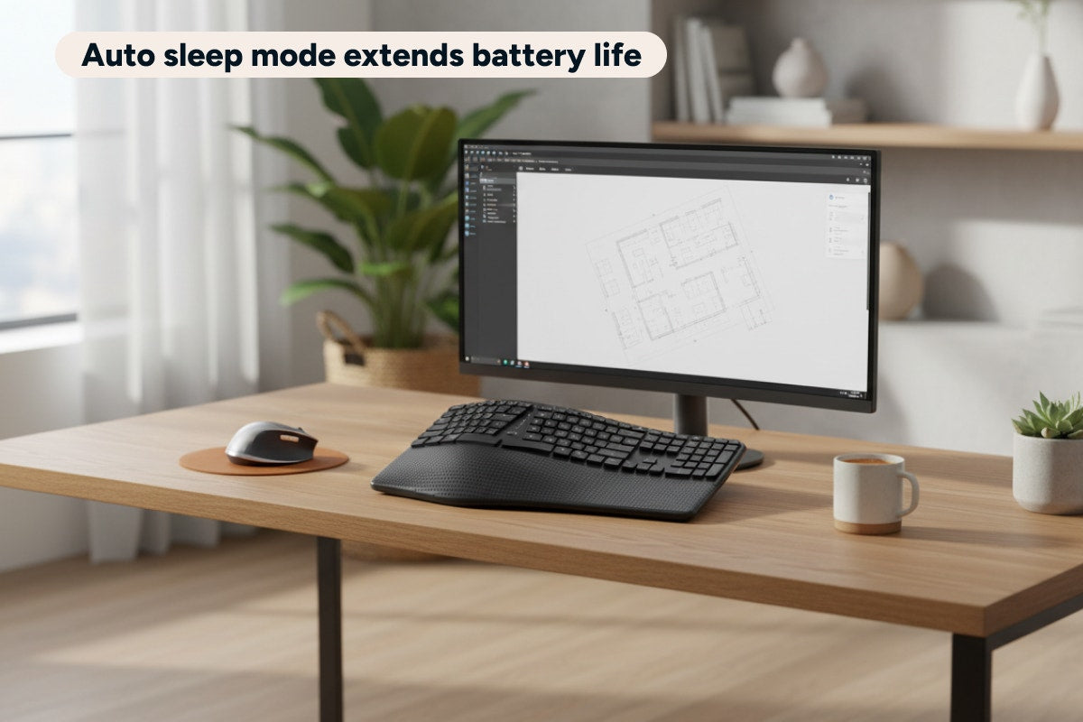 Kogan Ergo Pro 2.4GHz & Bluetooth Wireless Split Keyboard