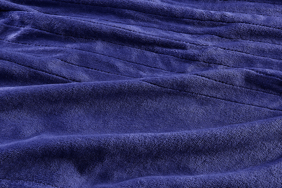 Kogan Washable Electric Heated Throw Blanket (Navy, 160 x 130cm)