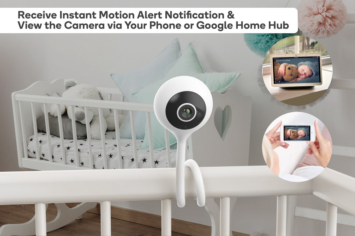 Kogan SmarterHome™ 1296p Smart Baby Monitor Security Camera (White)