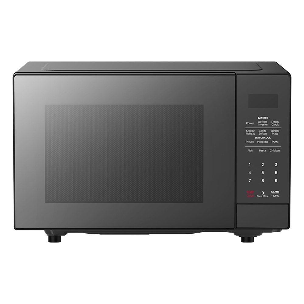 Kogan 32L Inverter Flatbed Microwave with Mirror Finish (Black)