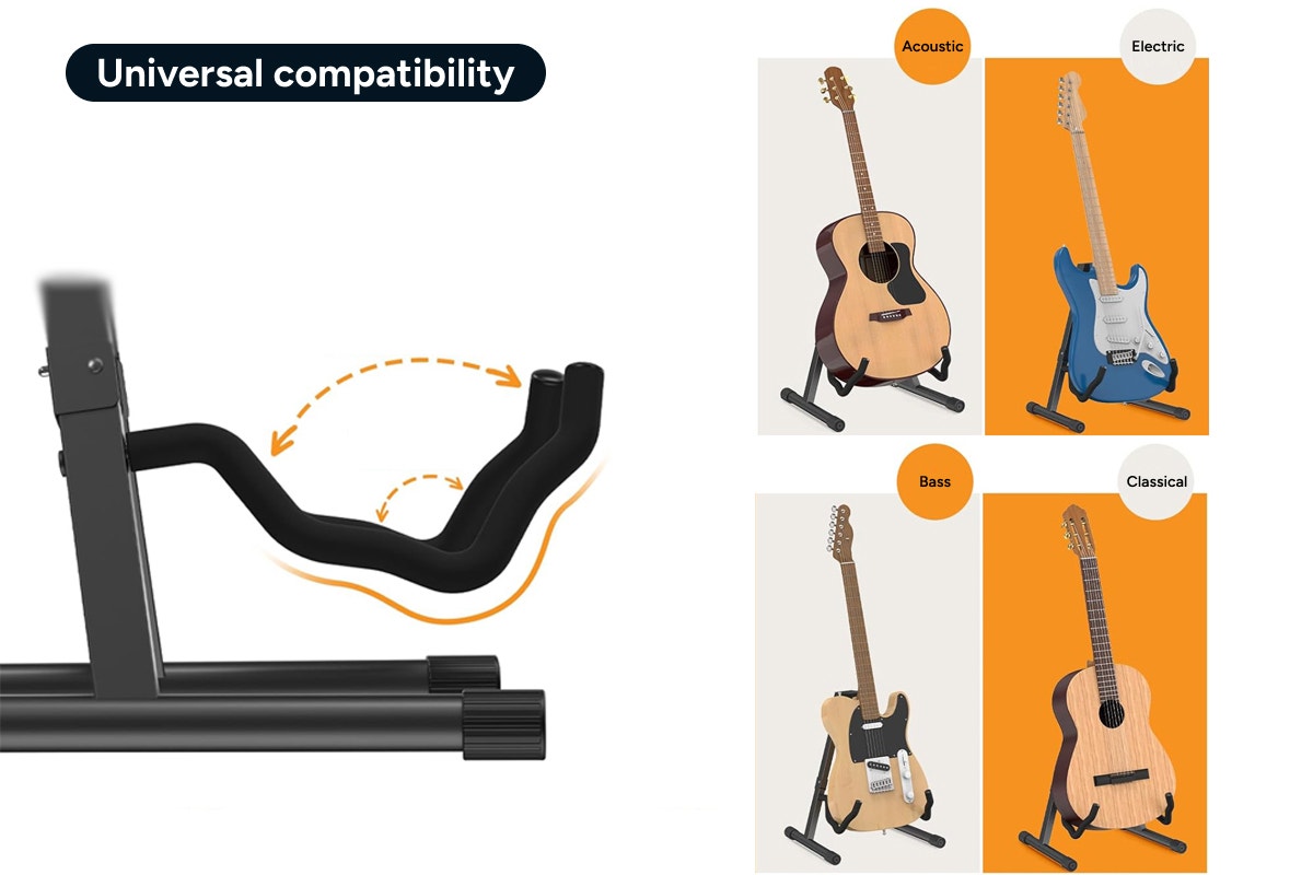 Kogan Folding A-Shape Guitar Stand