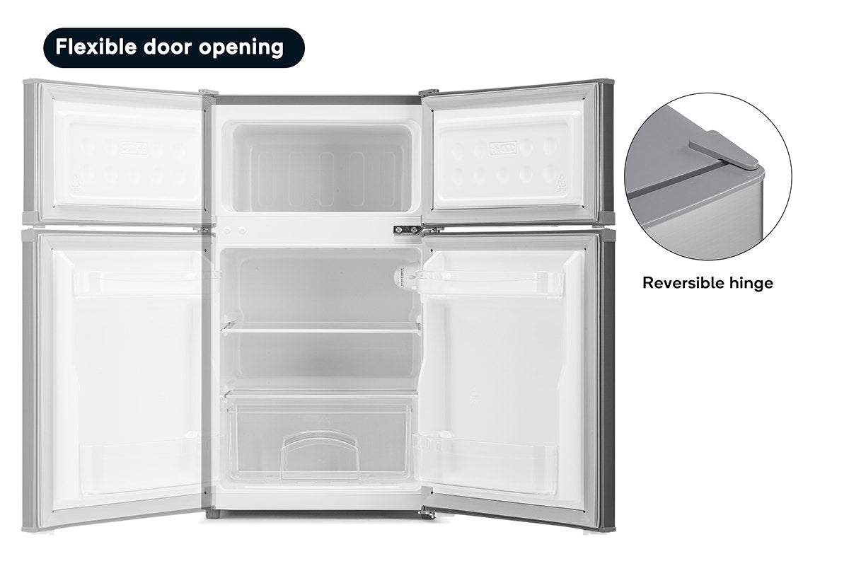 Kogan 85L Top Mount Fridge (Stainless Steel)