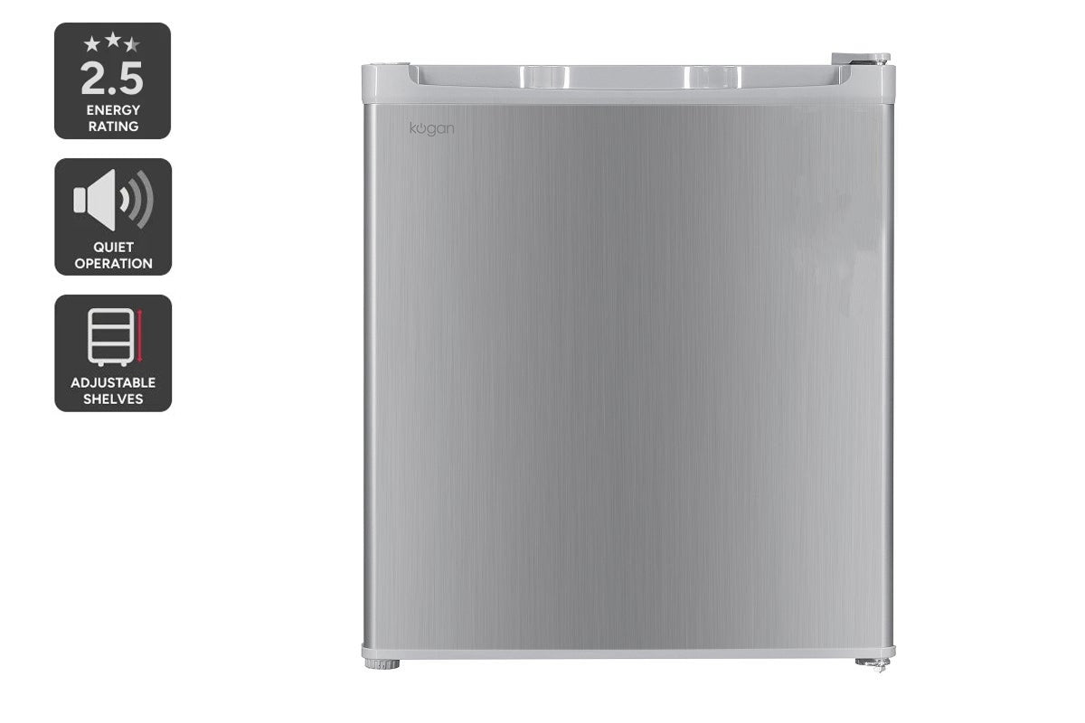 Kogan 46L Bar Fridge (Silver)