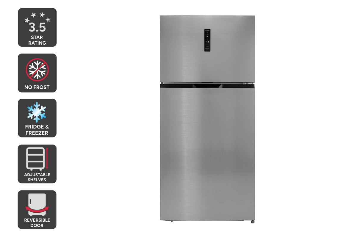 Kogan 480L Top Mount Fridge (Stainless Steel)