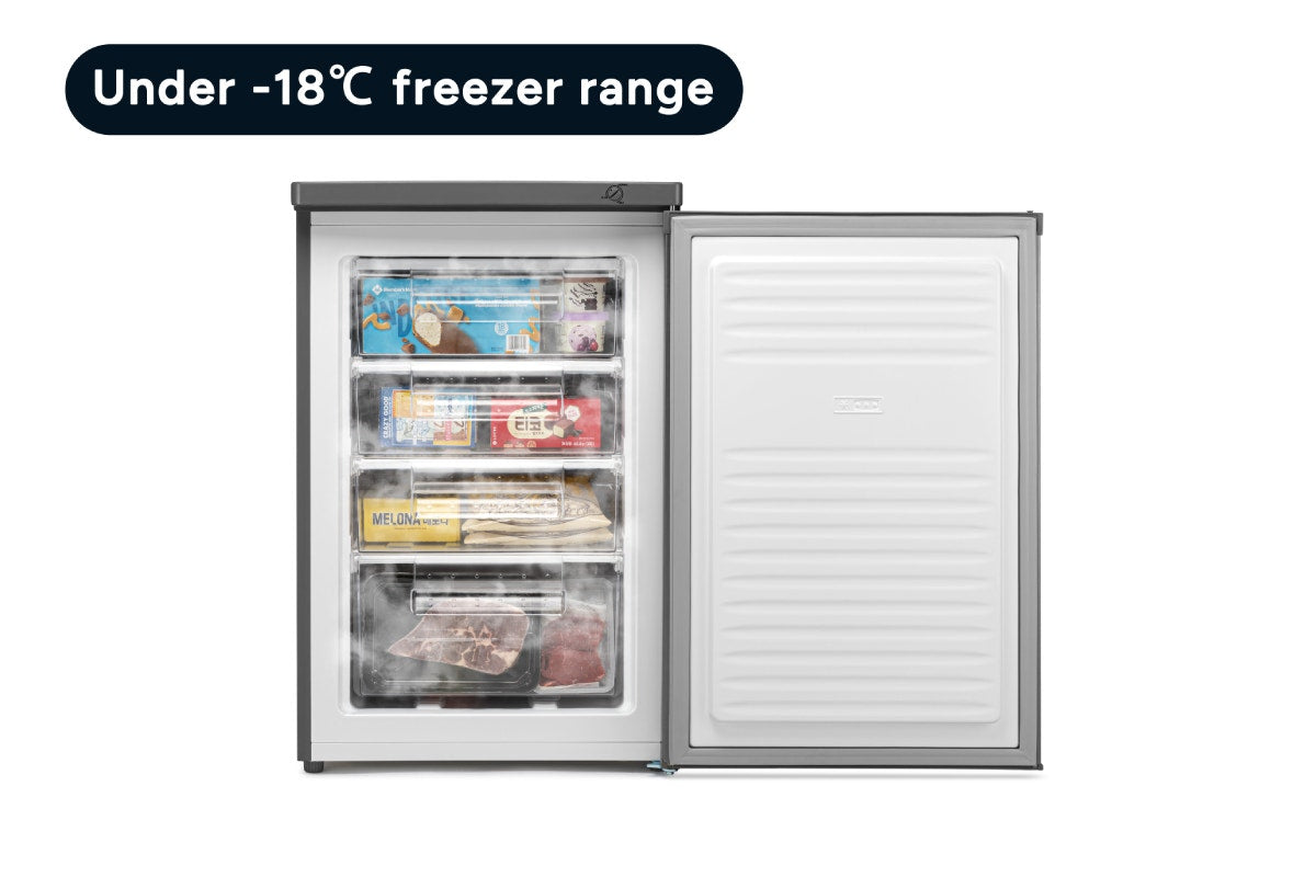 Kogan 91L Upright Freezer (Stainless Steel)